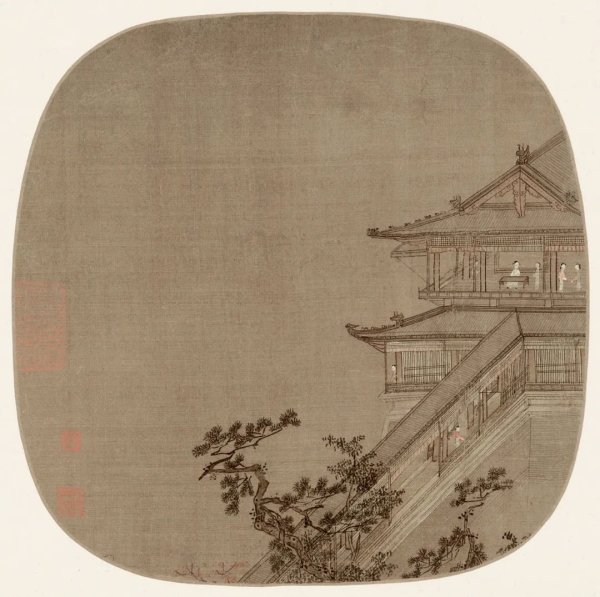 申宝证券 宋 佚名《高阁凌空图》：宋代界画里的“佛系”美学