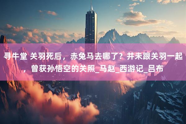 寻牛堂 关羽死后，赤兔马去哪了？并未跟关羽一起，曾获孙悟空的关照_马赵_西游记_吕布